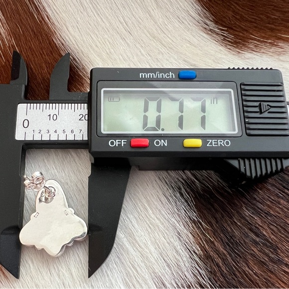 ❤️ Emerald Valley Turquoise & Pink Opal Navajo Style Sterling Cluster Earrings - Picture 15 of 16